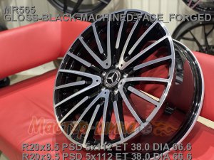 20_5x112_38_8.5J_h 66.6_ REPLICA MERCEDES MR565_GLOSS-BLACK-WITH-MACHINED-FACE_FORGED