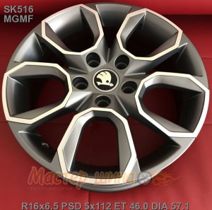 16_5x112_46_6.5J_h 57.1_SK516_MGMF Wheel LegeArtis