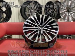 20_5x112_38_9.5J_h 66.6_ REPLICA MERCEDES  MR2148_ GLOSS-BLACK-WITH-MACHINED-FACE_FORGED