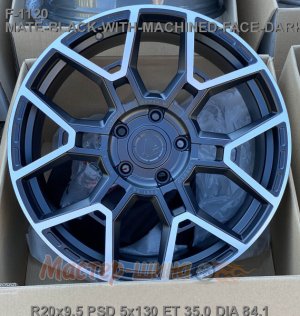20_5x130_35_9.5J_h 84.1_ Vissol Forged F-1120_MATE-BLACK-WITH-MACHINED-FACE-DARK-TINT-MATTE