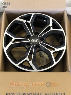 16_5x114.3_42.5_6.5J_h 67.1_KI535_BKF Wheel LegeArtis