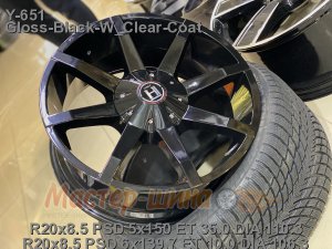 20_5x150_35_8.5J_h 110.3_HARP Y-651_Gloss-Black-W_Clear-Coat Wheel