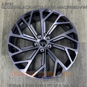 20_5x112_37_9.0J_h 66.5_  REPLICA   AUDI   A2193_GLOSS-BLACK-WITH-DARK-MACHINED-FACE_FORGED