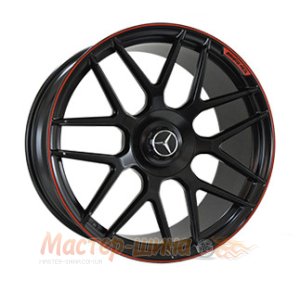 21_5x130_33_10.0J_h 84.1_ REPLICA MERCEDES MR957_SATIN-BLACK-WITH-RED-STRIP_FORGED