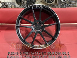 20_5x112_55_10.0J_h 66.5_ WS FORGED WS2268_SATIN_BLACK_LIP_POLISH_FORGED