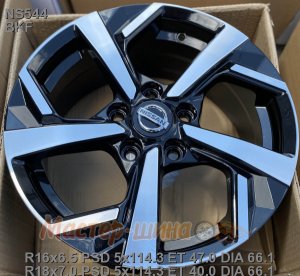 16_5x114.3_47_6.5J_h 66.1_ REPLICA LEGEARTIS NISSAN NS544_BKF