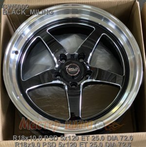 18_5x120_25_9.0J_h 72.6_ CAST WHEELS  CW5002_BLACK_MILING