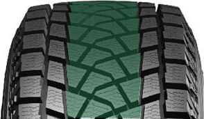 Центральная чать Bridgestone Blizzak DM-Z3 улучшает гребучесть шины