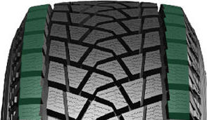 Гребучесть Bridgestone Blizzak DM-Z3 обеспечена боковыми блоками