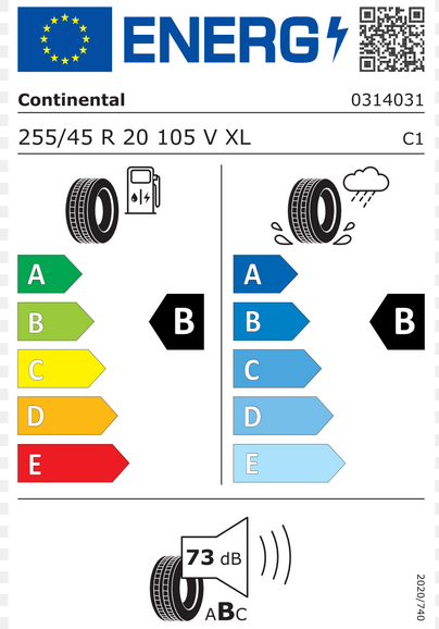 Continental EcoContact 7 EU label