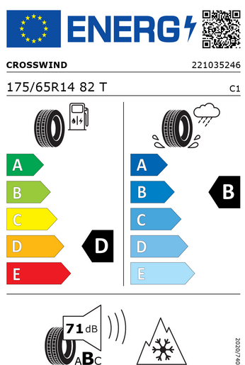 CrossWind Grip Peak Winter EU label