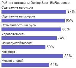 Dunlop Sport BluResponse фото шины картинка шины Dunlop Sport BluResponse