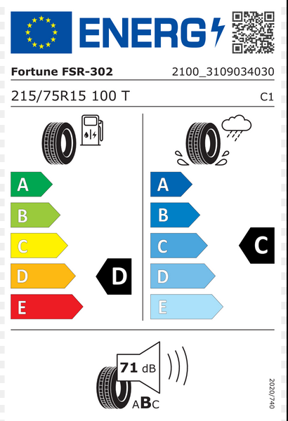 Fortune FSR302 EU label