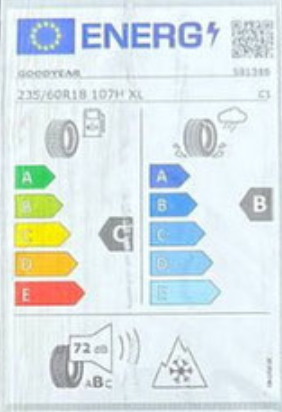 Goodyear Ultra Grip Performance  SUV EU label