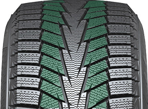 два продольных ребра Hankook W616 Winter i*cept IZ2 выталкивают снег наружу
