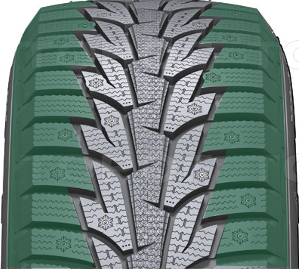 Большое количество блоков Hankook W419 Winter I*Pike RS создает эффект шумоподавления