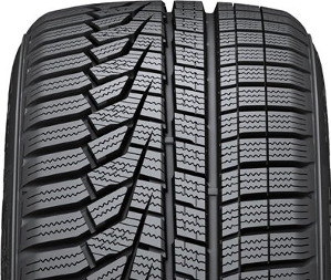 Hankook W320 Winter icept Evo2 имеет агрессивный асимметричный рисунок.