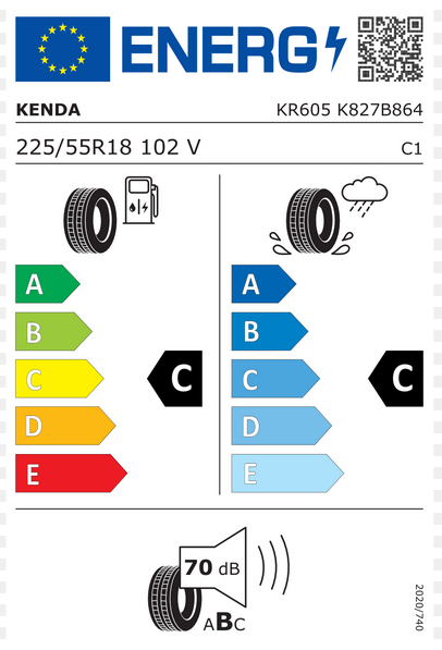 Kenda KR65 Emera SUV EU label