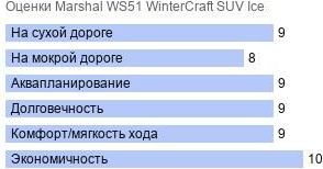 шины Marshal WS51 WinterCraft SUV Ice фото картинка шины Marshal WS51 WinterCraft SUV Ice