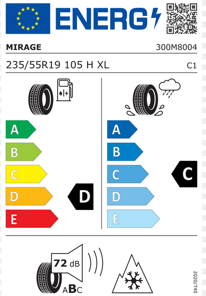 Mirage MR WP272 EU label