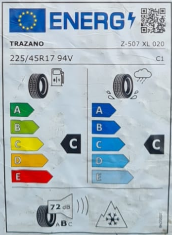 Trazano Z 507 Zuper Snow EU label