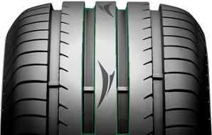 средние водоотводящие каналы Vredestein Ultrac Cento притемнены.