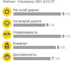 картинка шины Yokohama V801 AVS ST