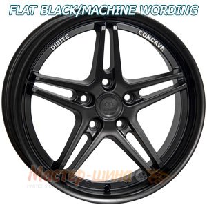 17/5*114,3/40  7.5J  h 73.1 5093d FLAT BLACK/MACHINE WORDING